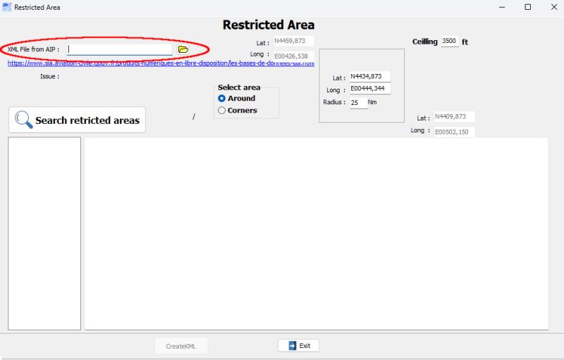 Fichier:RestrictedArea Select XML file.jpeg